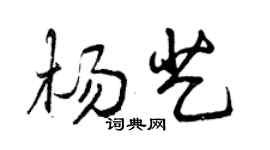 曾庆福杨艺行书个性签名怎么写