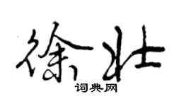 曾庆福徐壮行书个性签名怎么写