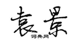曾庆福袁景行书个性签名怎么写