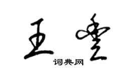 梁锦英王丰草书个性签名怎么写
