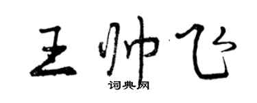 曾庆福王帅飞行书个性签名怎么写