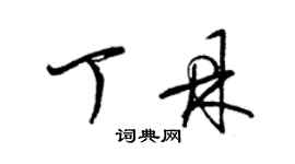 梁锦英丁鼎草书个性签名怎么写