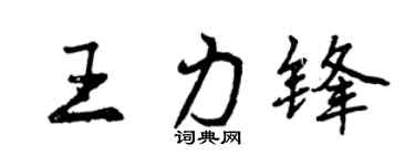 曾庆福王力锋行书个性签名怎么写