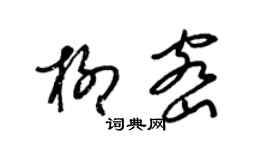 梁锦英柳密草书个性签名怎么写
