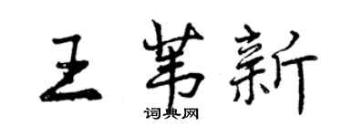 曾庆福王苇新行书个性签名怎么写