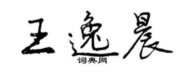 曾庆福王逸晨行书个性签名怎么写