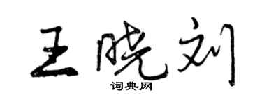曾庆福王晓刘行书个性签名怎么写