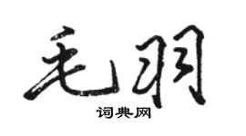 骆恒光毛羽行书个性签名怎么写