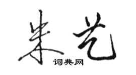 骆恒光朱艺行书个性签名怎么写