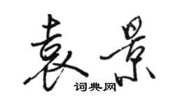 骆恒光袁景行书个性签名怎么写