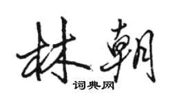 骆恒光林朝行书个性签名怎么写