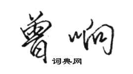 骆恒光曾响行书个性签名怎么写