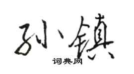 骆恒光孙镇行书个性签名怎么写