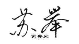 骆恒光苏举行书个性签名怎么写