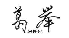 骆恒光葛举行书个性签名怎么写