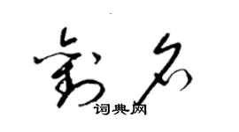 梁锦英刘名草书个性签名怎么写