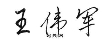 骆恒光王伟军行书个性签名怎么写
