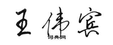 骆恒光王伟宾行书个性签名怎么写