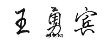 骆恒光王勇宾行书个性签名怎么写