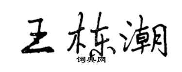 曾庆福王栋潮行书个性签名怎么写