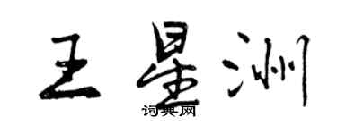 曾庆福王星洲行书个性签名怎么写