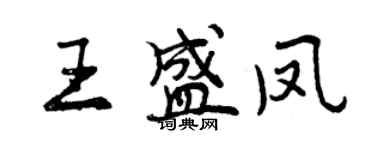 曾庆福王盛凤行书个性签名怎么写