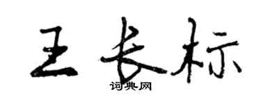 曾庆福王长标行书个性签名怎么写