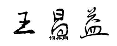 曾庆福王昌益行书个性签名怎么写