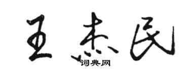 骆恒光王杰民行书个性签名怎么写
