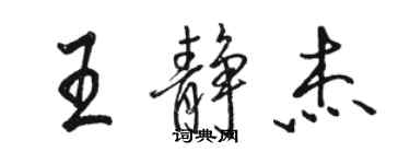 骆恒光王静杰行书个性签名怎么写