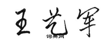 骆恒光王艺军行书个性签名怎么写