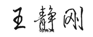 骆恒光王静刚行书个性签名怎么写