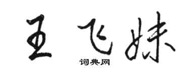 骆恒光王飞妹行书个性签名怎么写