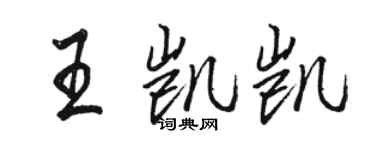 骆恒光王凯凯行书个性签名怎么写