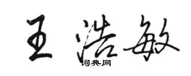 骆恒光王浩敏行书个性签名怎么写