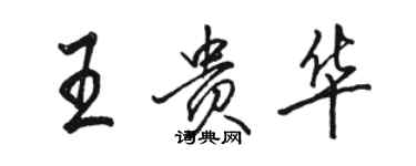 骆恒光王贵华行书个性签名怎么写