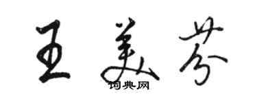 骆恒光王美芬行书个性签名怎么写