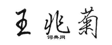 骆恒光王兆菊行书个性签名怎么写