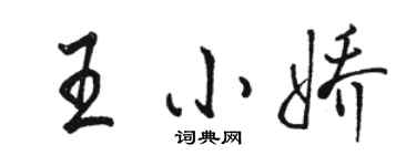 骆恒光王小娇行书个性签名怎么写