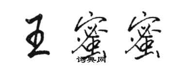 骆恒光王蜜蜜行书个性签名怎么写