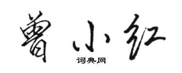 骆恒光曾小红行书个性签名怎么写