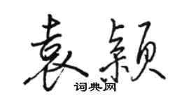 骆恒光袁颖行书个性签名怎么写