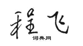 骆恒光程飞行书个性签名怎么写