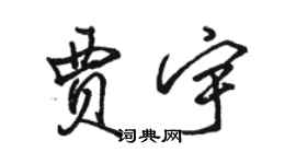 骆恒光贾宇行书个性签名怎么写