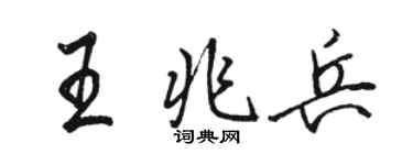 骆恒光王兆兵行书个性签名怎么写