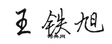 骆恒光王铁旭行书个性签名怎么写