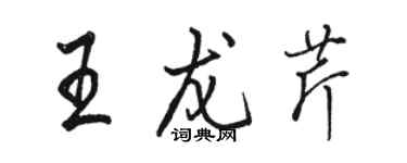骆恒光王龙芹行书个性签名怎么写