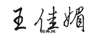 骆恒光王佳媚行书个性签名怎么写
