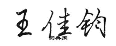骆恒光王佳钧行书个性签名怎么写