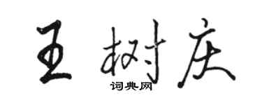 骆恒光王树庆行书个性签名怎么写